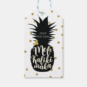 Étiquettes-cadeau Mele Kalikimaka Noël personnalisé Ananas Fêtes