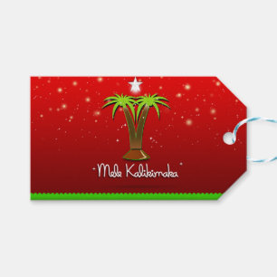 Étiquettes-cadeau Mele Kalikimaka Palm Tree pour Noël