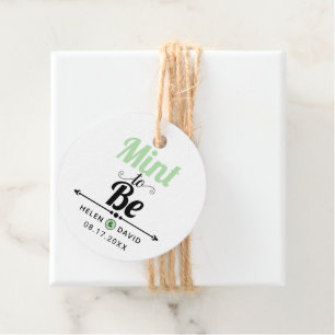 Étiquettes Cadeau Mention pour être un mariage de typographie élégan