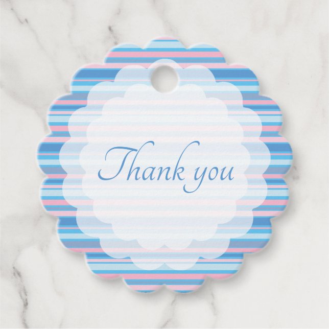 Étiquettes Cadeau Merci (Devant)