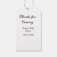 Merci à venir baby shower moderne simple typogr
