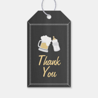 Étiquettes-cadeau Merci "Baby is Brewing"