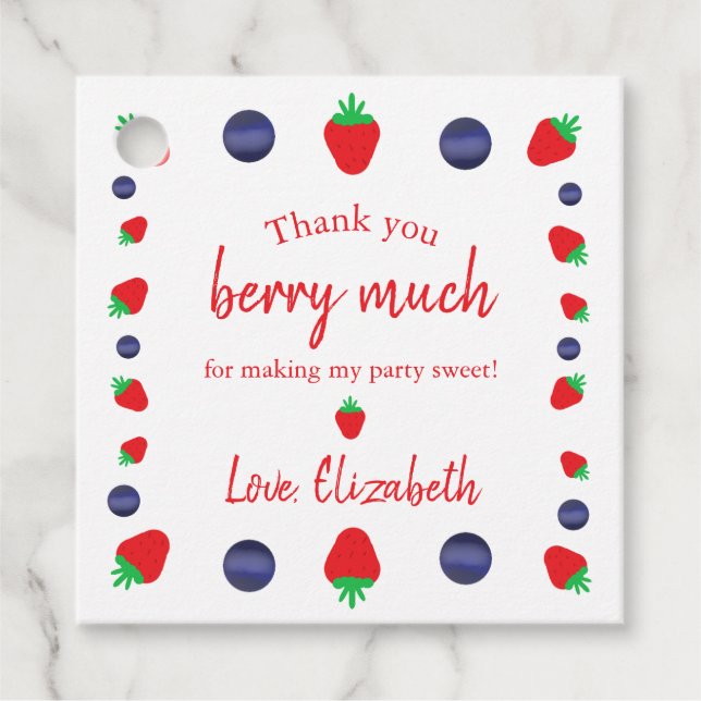 Étiquettes Cadeau Merci beaucoup, merci (Devant)