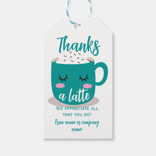 Étiquettes-cadeau Merci Beaucoup Merci (Devant)