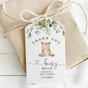 Étiquettes-cadeau Merci bérez beaucoup de faveur tag