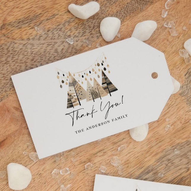 Étiquettes-cadeau Merci Boho Noël (Créateur téléchargé)