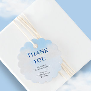 Étiquettes Cadeau Merci Cloud 9 Pastel Gradient Bridal Shower