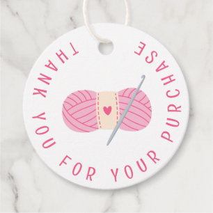 Étiquettes Cadeau Merci Crochet Crochet Pour Votre Achat