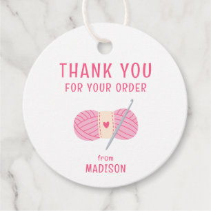 Étiquettes Cadeau Merci Crochet Crochet Pour Votre Commande