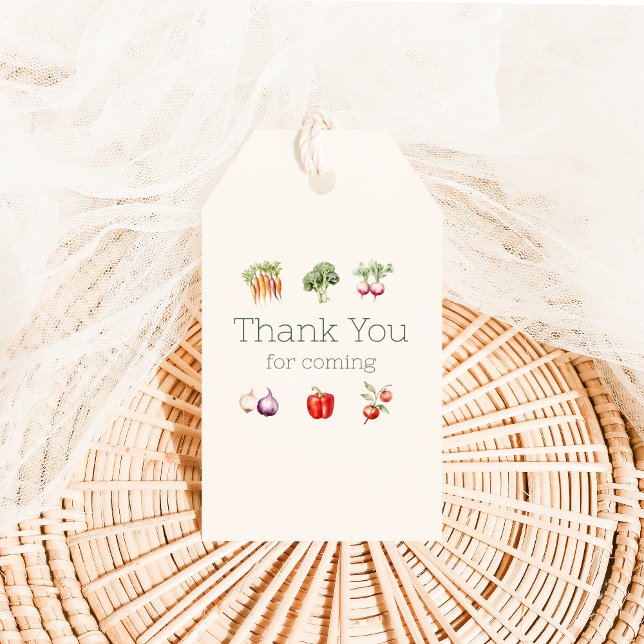 Étiquettes-cadeau Merci cultivé localement pour la balise à venir (Créateur téléchargé)