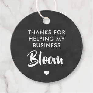 Étiquettes Cadeau Merci d'avoir aidé My Business Bloom Gift Tag