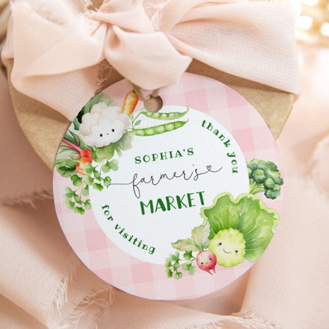 Étiquettes Cadeau Merci d'avoir visité l'anniversaire du marché des  (Créateur téléchargé)