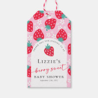 Merci de Baby shower Berry Sweet Strawberry