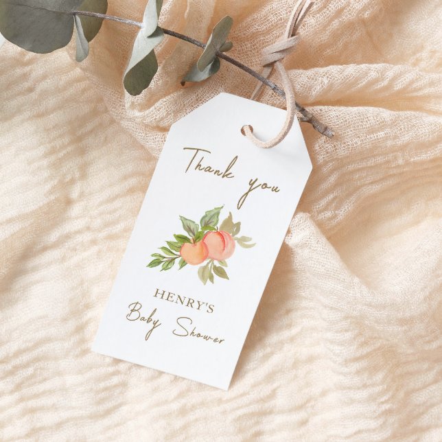 Étiquettes-cadeau Merci de Baby shower de  de petite chair doux (Créateur téléchargé)