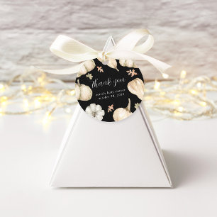 Étiquettes Cadeau Merci de Baby shower de la chute des Citrouilles r