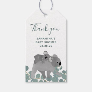 Étiquettes-cadeau Merci de baby shower d'ours de koala