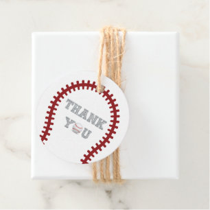 Étiquettes Cadeau Merci de baseball Baby shower personnalisé