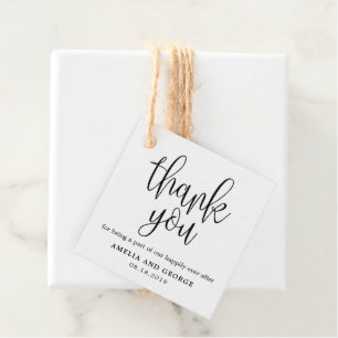 Étiquettes Cadeau Merci DE COULEUR MODIFIABLE LCC