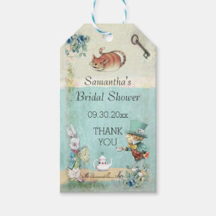 Étiquettes-cadeau Merci de Fête des mariées du Tea Party