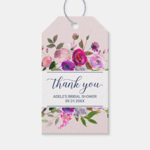 Étiquettes-cadeau Merci de jardin romantique Favoriser