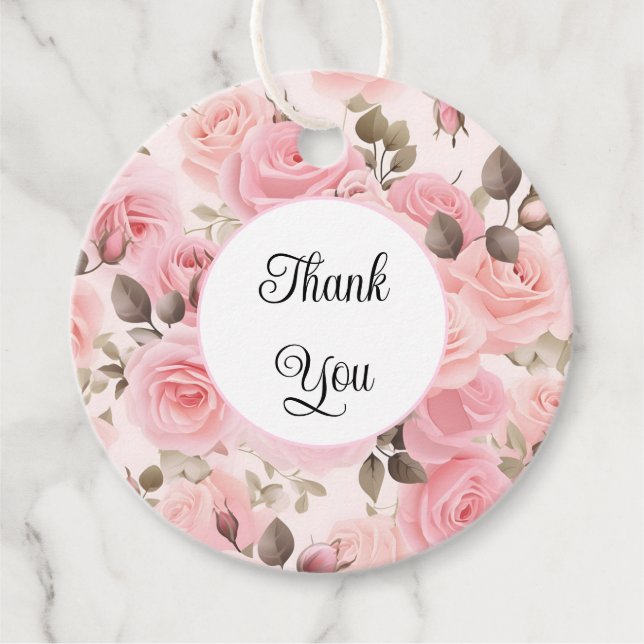 Étiquettes Cadeau Merci de la balise cadeau (Devant)