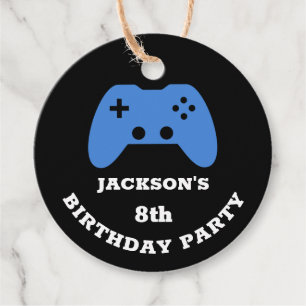 Étiquettes Cadeau Merci de la partie de jeu vidéo Gamer Personnalisé