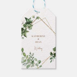 Étiquettes-cadeau Merci de mariage élégant