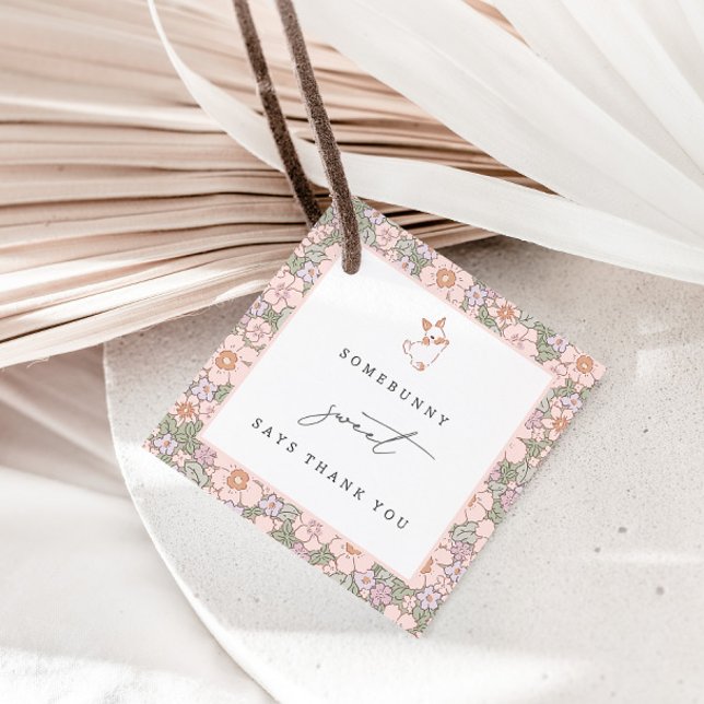 Étiquettes Cadeau Merci de Pâques de printemps doux (Créateur téléchargé)