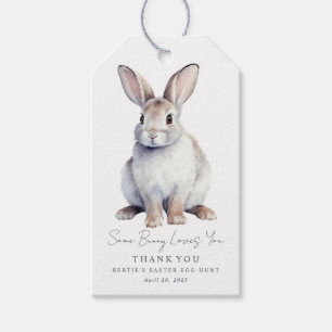 Étiquettes-cadeau Merci de Pâques Tags cadeaux Bunny blanc