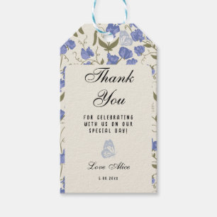 Étiquettes-cadeau Merci de pois doux pour célébrer avec nous