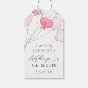Étiquettes-cadeau Merci de Popping par Baby Balloon Favor Tag