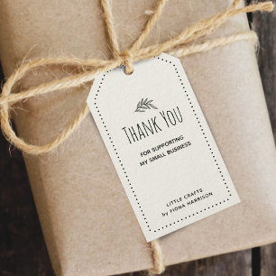 Étiquettes-cadeau Merci de soutenir ma petite entreprise