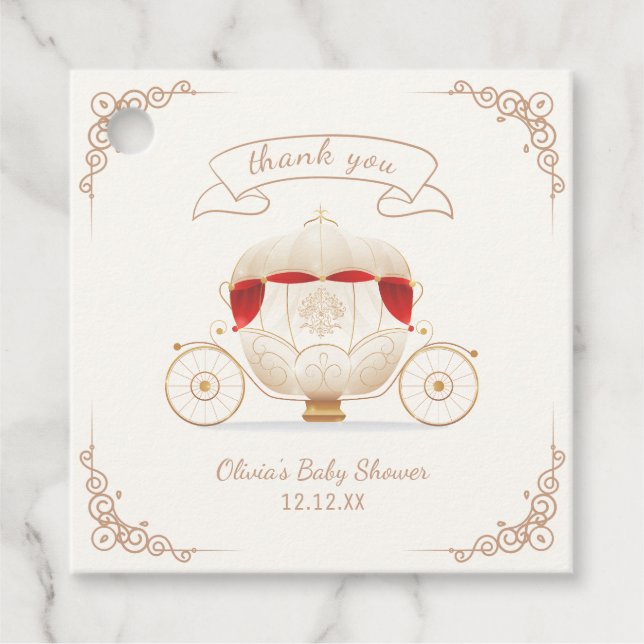 Étiquettes Cadeau Merci de transport de Baby shower de transport de  (Devant)