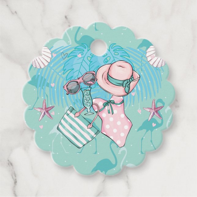 Étiquettes Cadeau Merci d'été fête d'anniversaire (Devant)