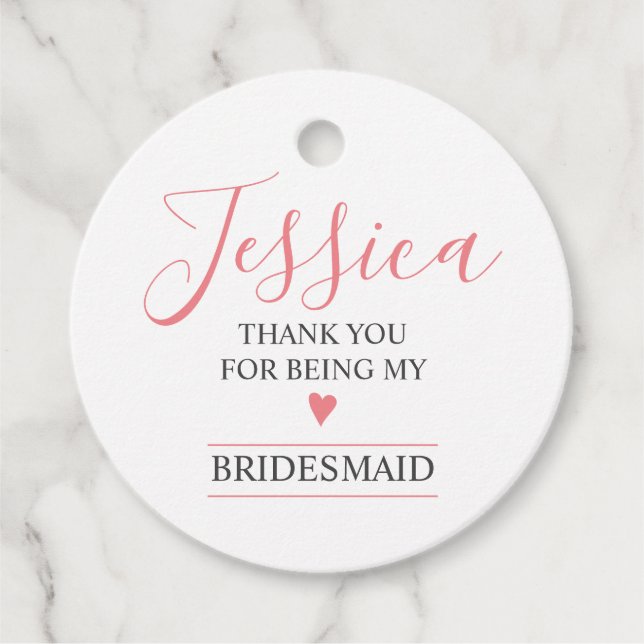 Étiquettes Cadeau Merci D'Être Ma Servante D'Épouse (Devant)