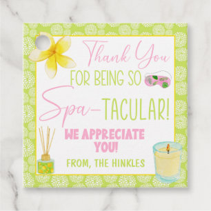 Étiquettes Cadeau Merci D'Être Si Spa-Taculaire Appréciation