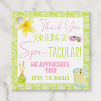 Étiquettes Cadeau Merci D'Être Si Spa-Taculaire Appréciation