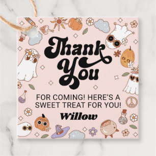 Étiquettes Cadeau Merci du parti Halloween super Ghost