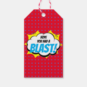 Étiquettes-cadeau Merci du Parti Superhero