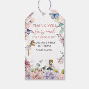 Étiquettes-cadeau Merci Fairy Beaucoup Favoriser Anniversaire