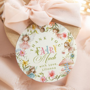Étiquettes Cadeau Merci Fairy Much Fairy Premier Anniversaire Coloré