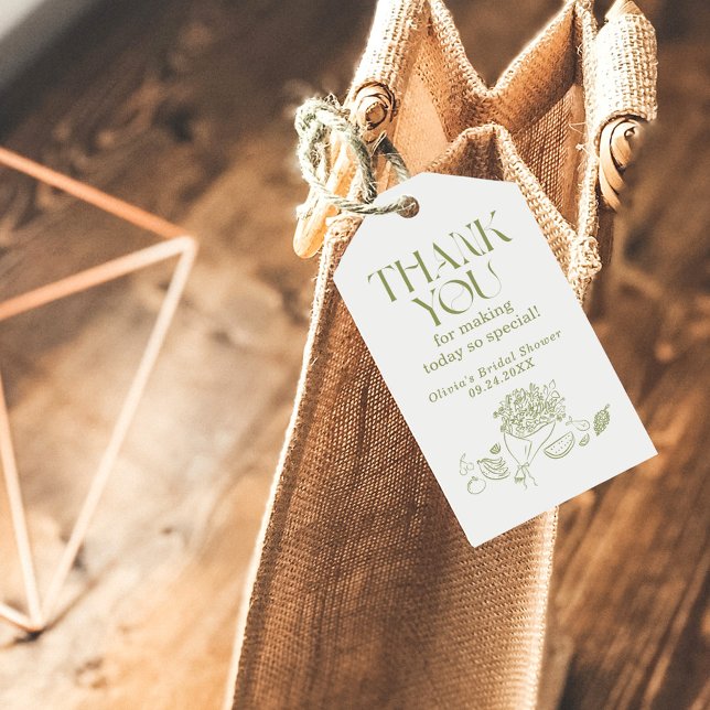 Étiquettes-cadeau Merci Favor clouer la marée du marché (Créateur téléchargé)