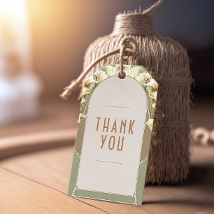 Étiquettes-cadeau Merci Favor Tag Art Nouveau Vintage