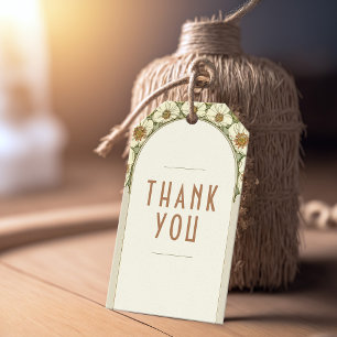 Étiquettes-cadeau Merci Favor Tag Art Nouveau Vintage