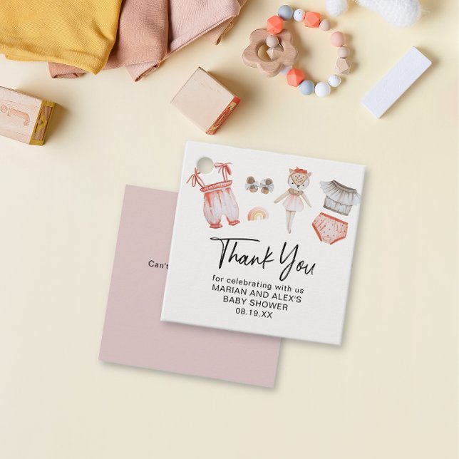 Étiquettes Cadeau Merci Filles vêtements préférez (Créateur téléchargé)