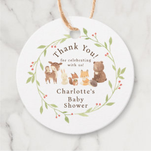 Étiquettes Cadeau Merci forestier enchanté