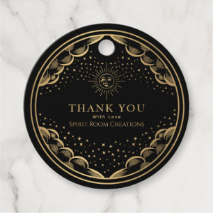 Étiquettes Cadeau Merci Gold Tarot Petites entreprises