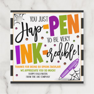 Étiquettes Cadeau Merci Halloween