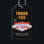 Étiquettes-cadeau Merci - Las Vegas Sign Fabulous Casino Night<br><div class="desc">Merci pour venir à Fabulous Las Vegas Casino Night - Un design magnifique et unique pour vous. Vous pouvez trouver les produits correspondants ici :</div>