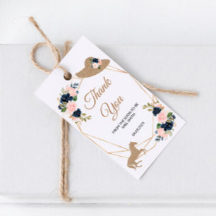 Étiquettes-cadeau Merci Mariage du Kentucky Derby